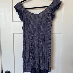 American Eagle striped romper